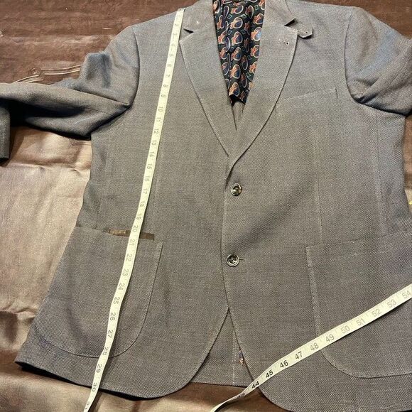 Kroon Bono 2 Men's 42R Single Breasted Blazer Jacket‎ Lined Cotton - Picture 3 of 15